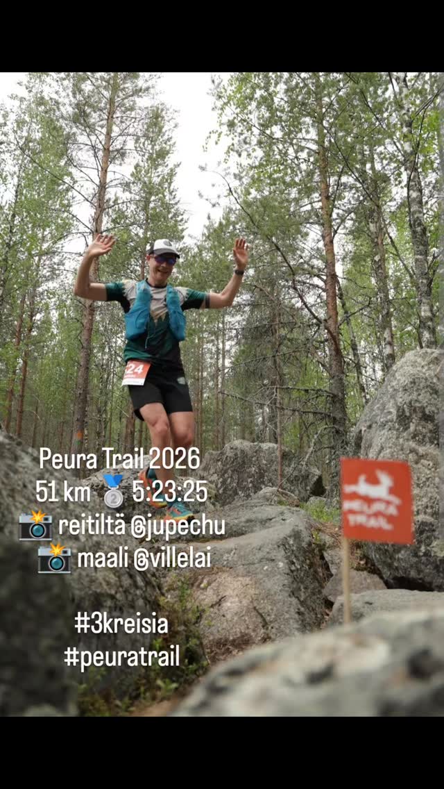 Kiitos 3kreisiä hienosti järjestetystä Peura Trail tapahtumasta! Taatusti tulen suosittelemaan tapahtumaa 🤗